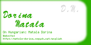 dorina matala business card